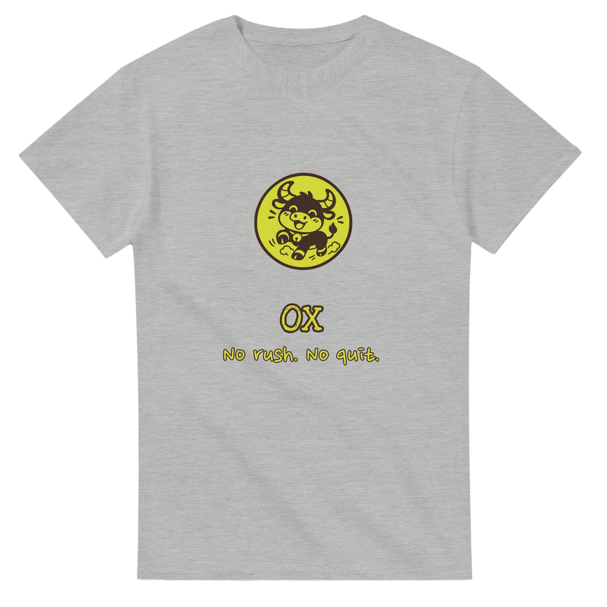 Ox • No Rush. No Quit — ash unisex t-shirt