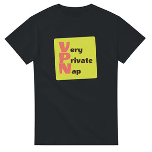 Very Private Nap — black unisex t-shirt