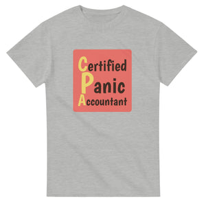 Certified Panic Accountant — ash unisex t-shirt