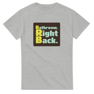 Bathroom. Right Back. — ash unisex t-shirt