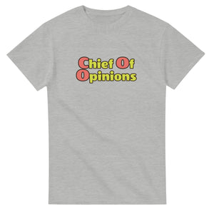 Chief Of Opinions — ash unisex t-shirt