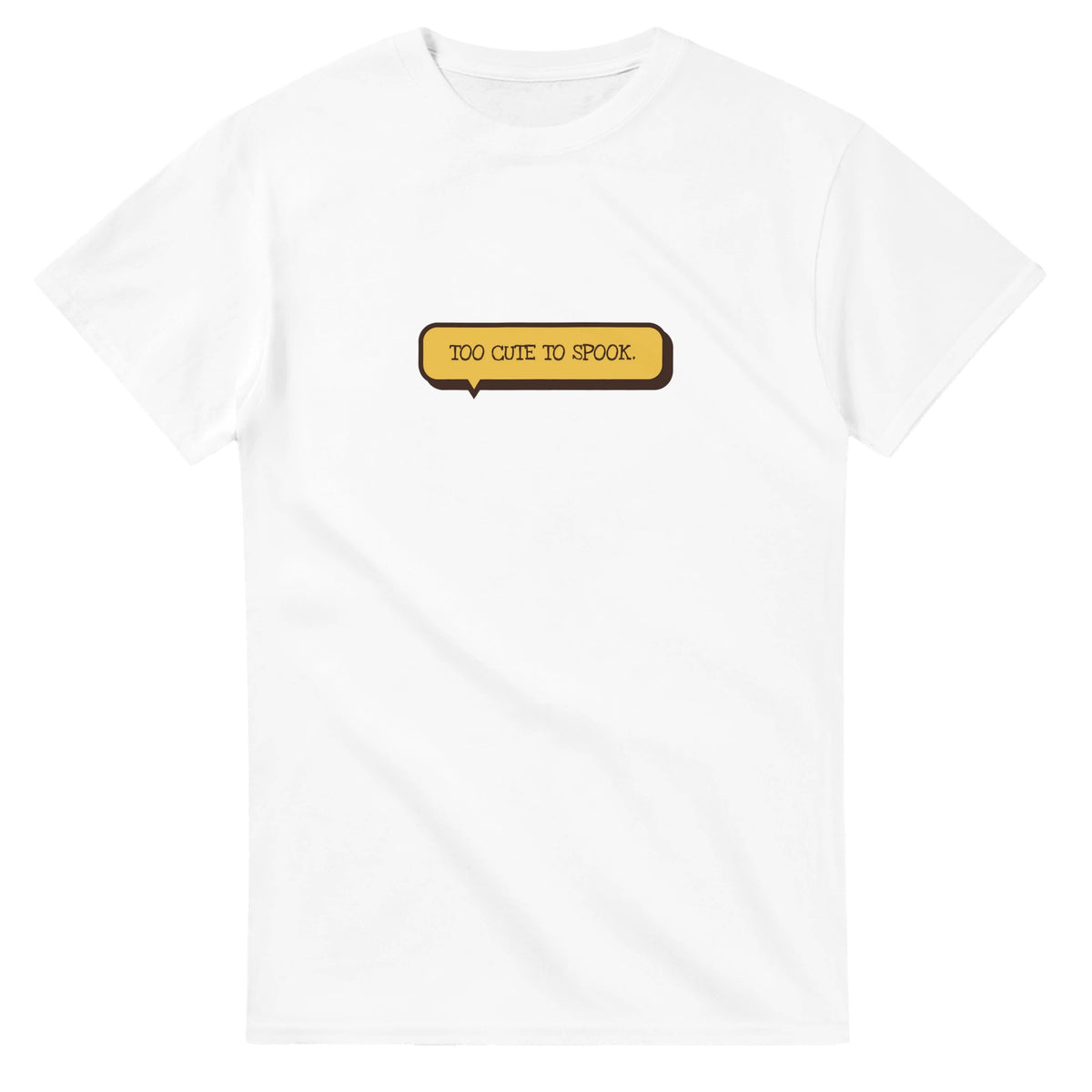 Too Cute To Spook — white unisex t-shirt