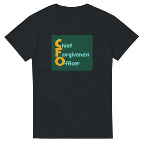 Chief Forgiveness Officer — black unisex t-shirt