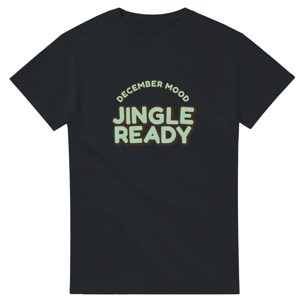 December Mood: Jingle Ready — black unisex t-shirt