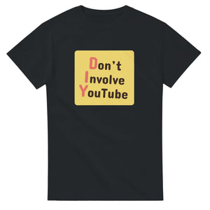Don’t Involve YouTube — black unisex t-shirt