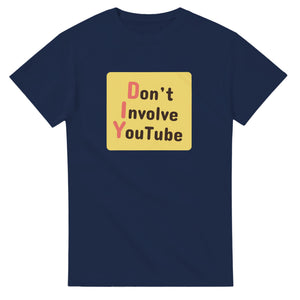 Don’t Involve YouTube — navy unisex t-shirt