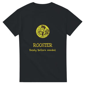 Rooster • Ready Before Needed — black unisex t-shirt