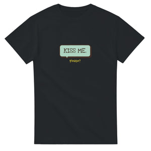 Kiss Me — black unisex t-shirt