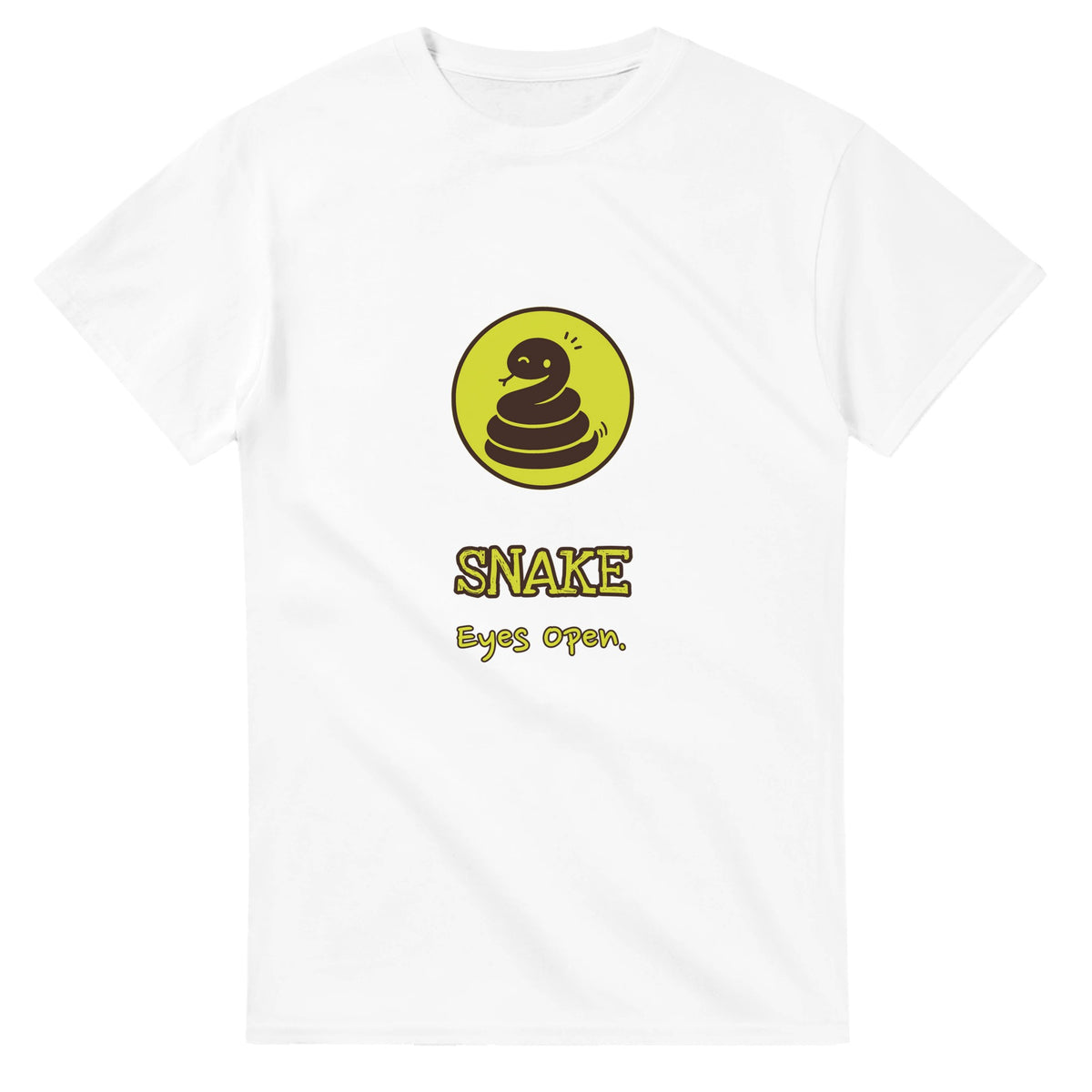 Snake • Eyes Open — white unisex t-shirt