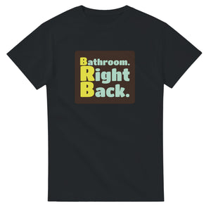 Bathroom. Right Back. — black unisex t-shirt
