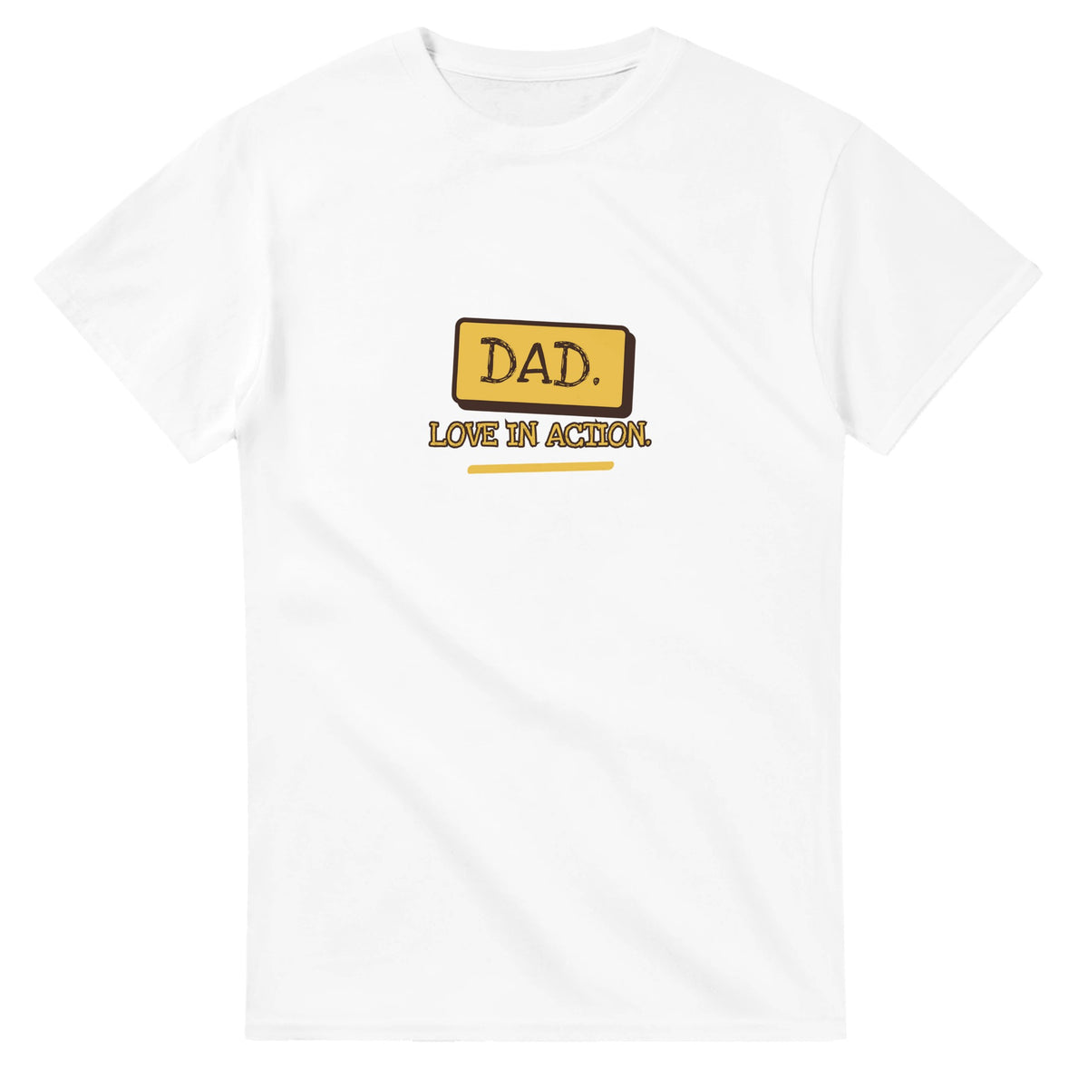 Dad Energy — white unisex t-shirt
