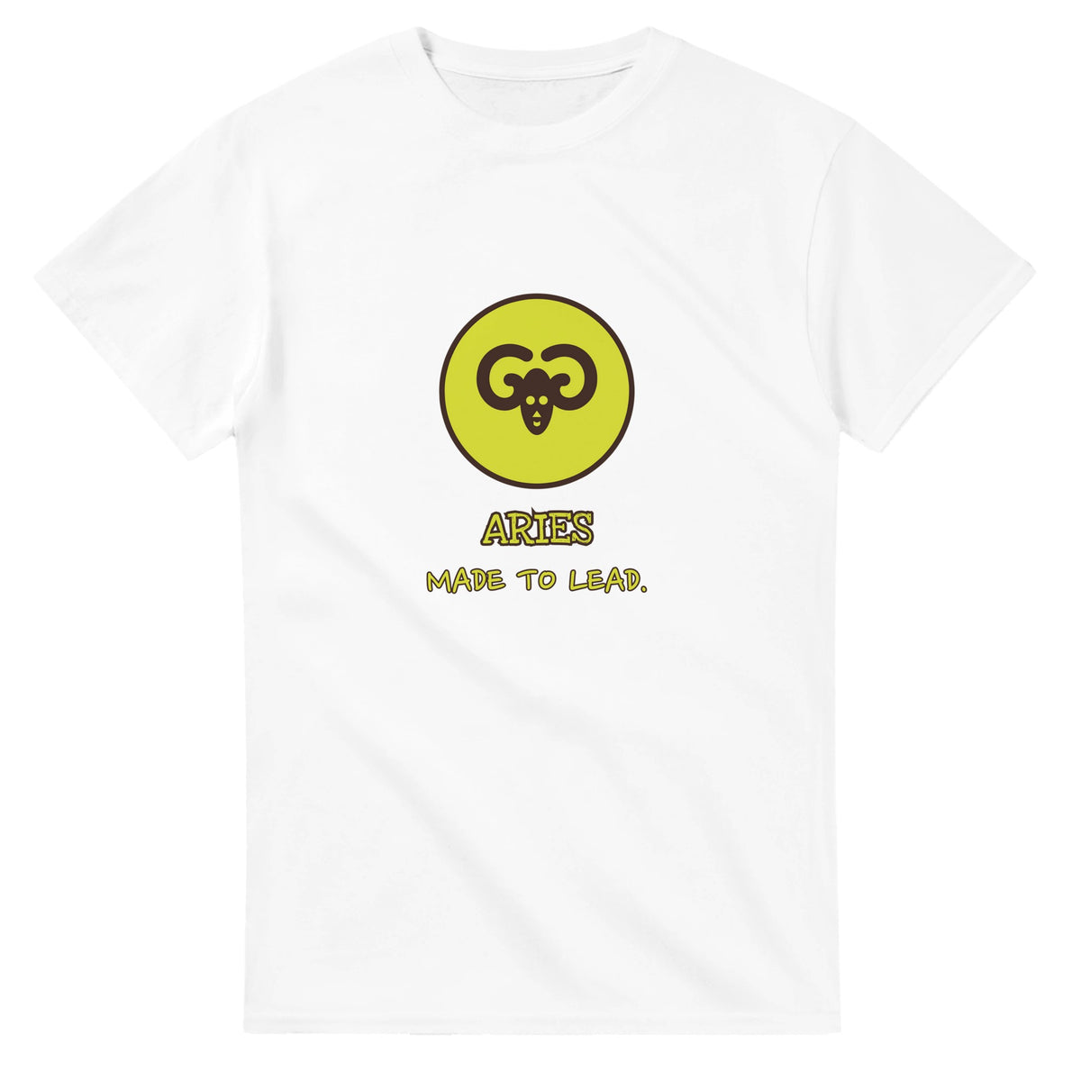 Aries • Made To Lead — white unisex t-shirt
