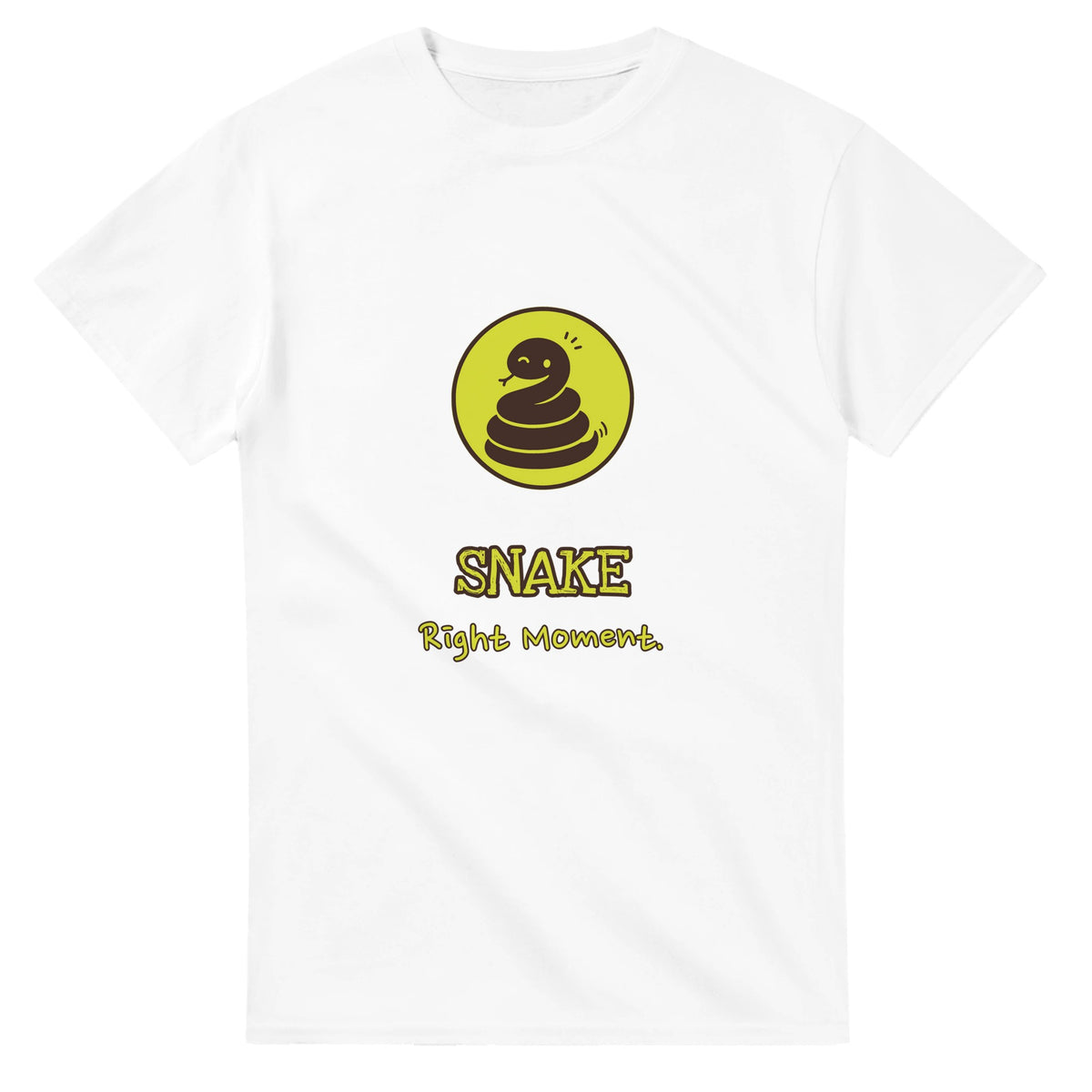 Snake • Right Moment — white unisex t-shirt