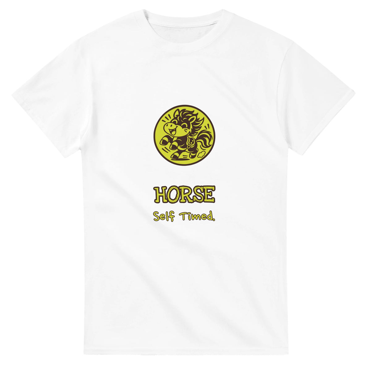 Horse • Self Timed — white unisex t-shirt
