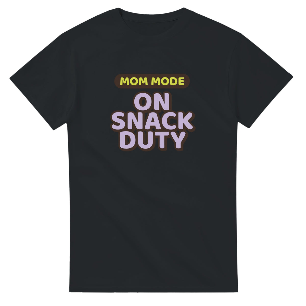 Mom Mode: On Snack Duty — black unisex t-shirt