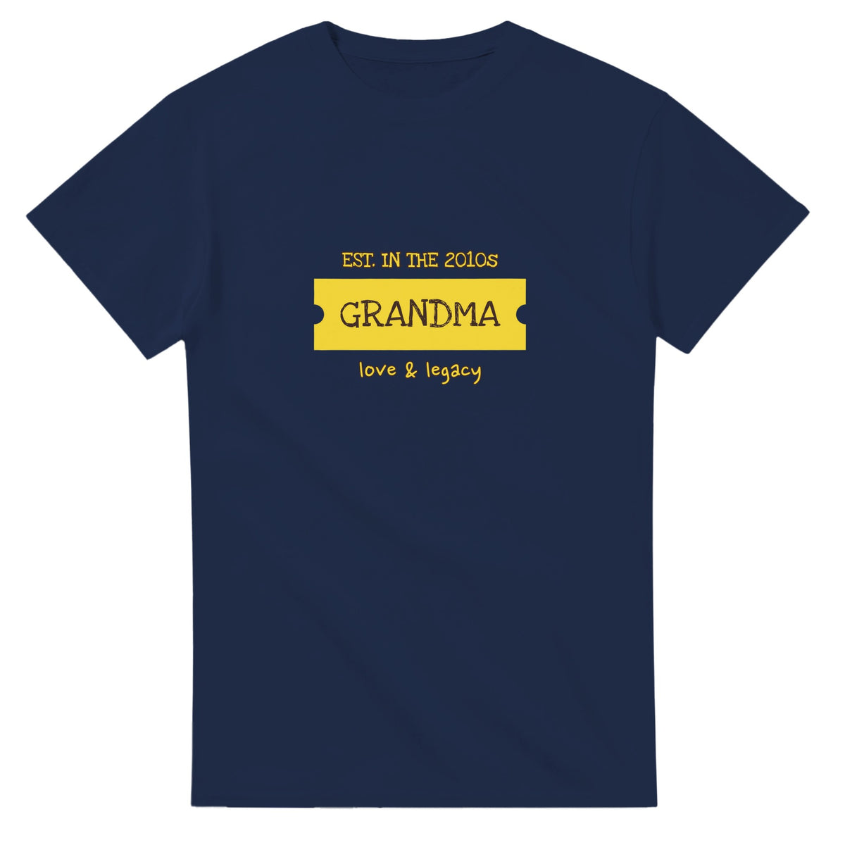 Grandma • Est. In The 2010s • Love & Legacy — navy unisex t-shirt