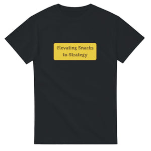 Elevating Snacks To Strategy — black unisex t-shirt