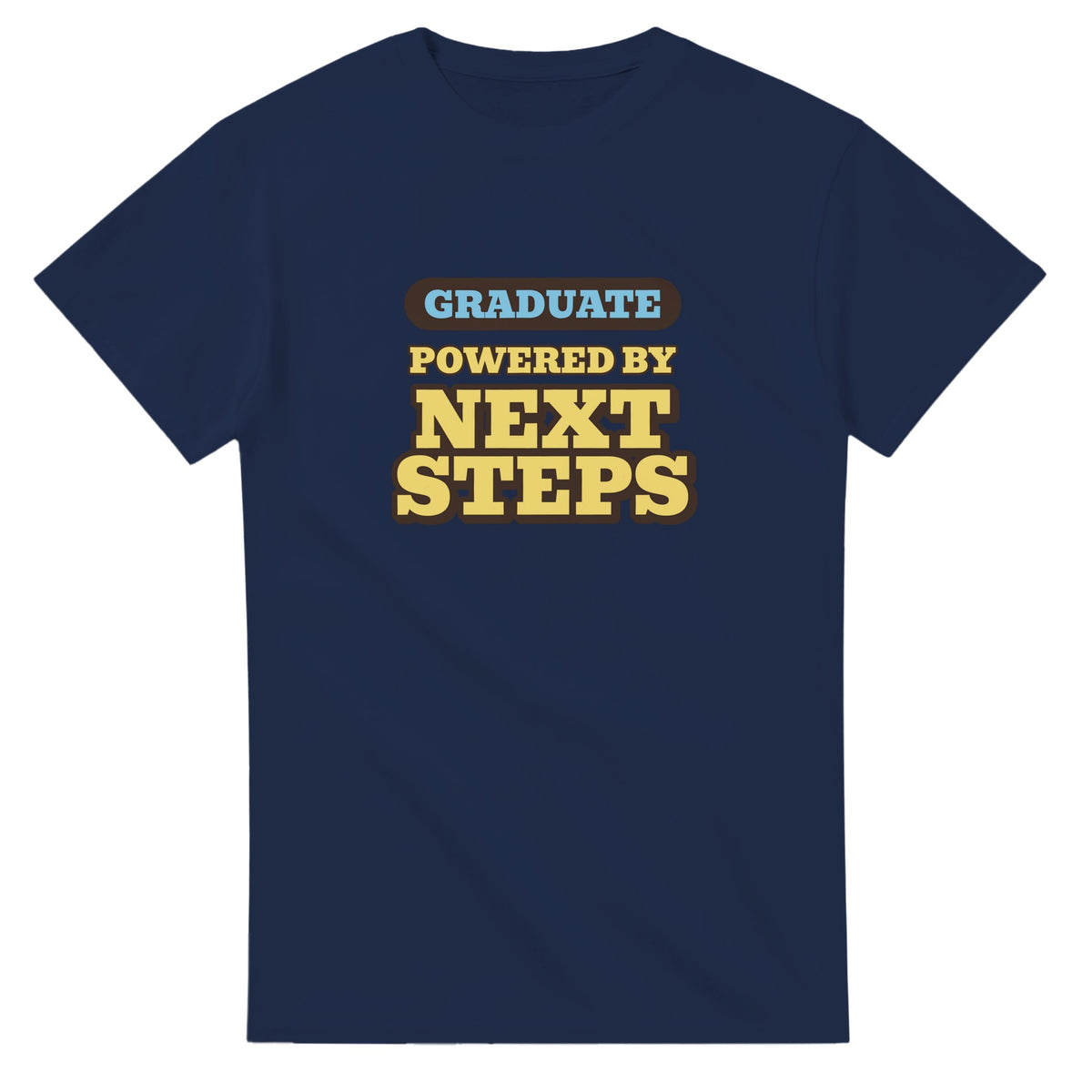 Graduate Powered By Next Steps — navy unisex t-shirt