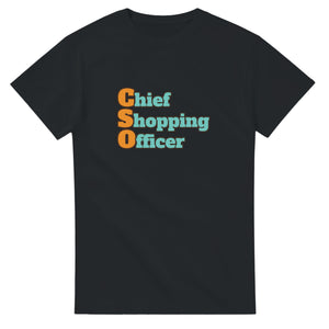 Chief Shopping Officer — black unisex t-shirt