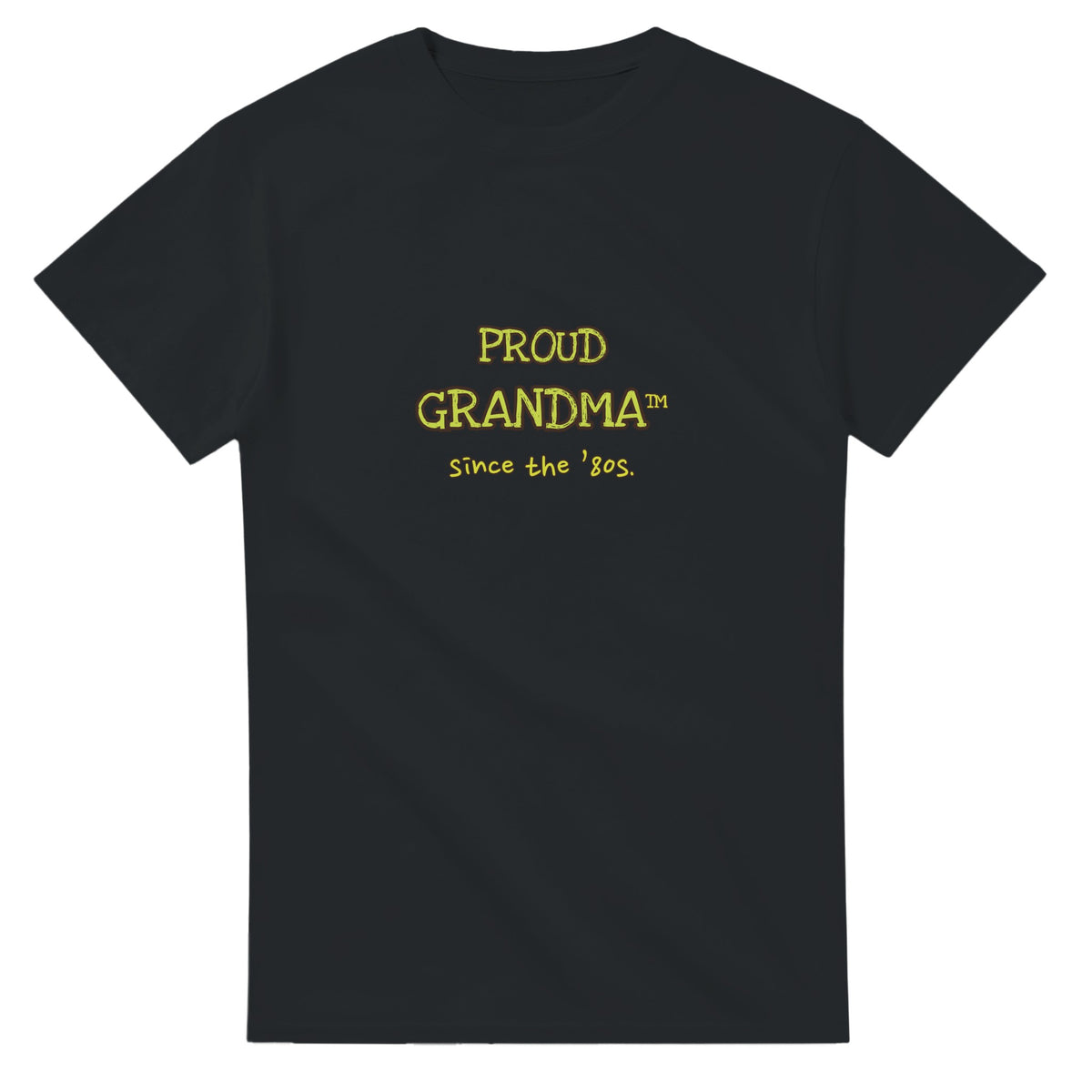 Proud Grandma • Since The ’80s — black unisex t-shirt