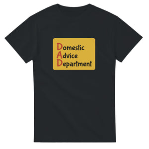 Domestic Advice Department — black unisex t-shirt