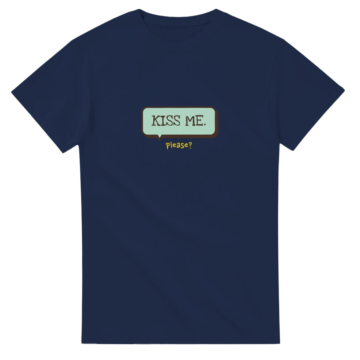 Kiss Me — navy unisex t-shirt