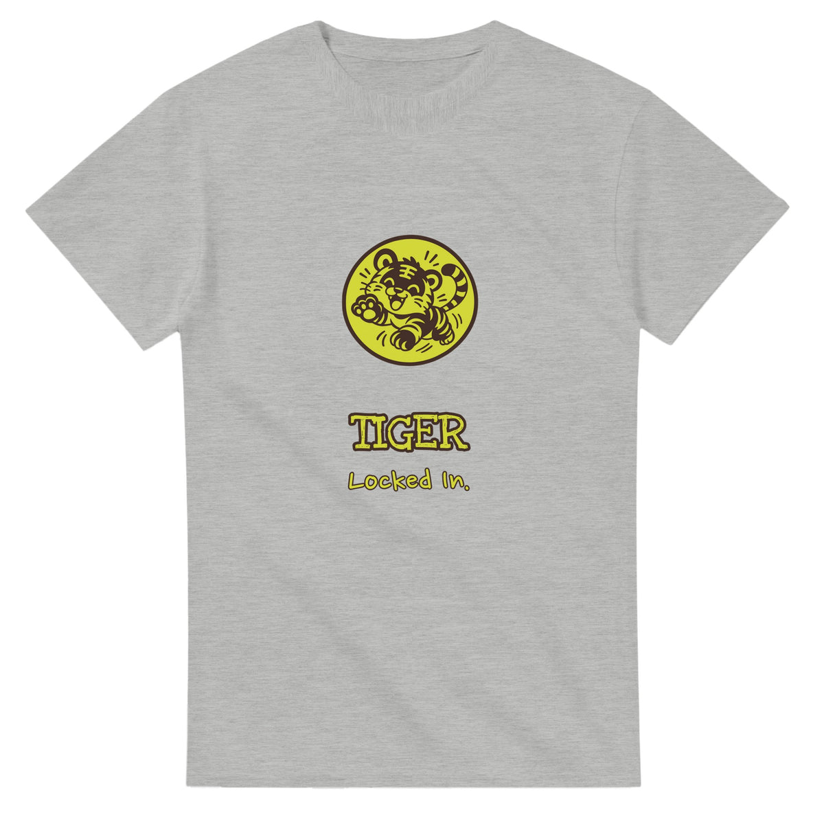 Tiger • Locked In — ash unisex t-shirt