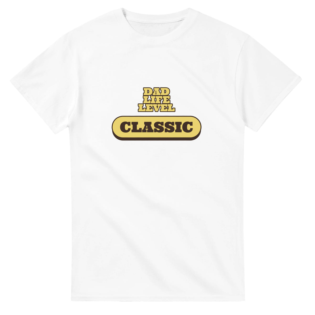Dad Life Level: Classic — white unisex t-shirt