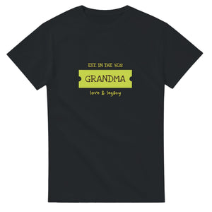 Grandma • Est. In The ’60s • Love & Legacy — black unisex t-shirt