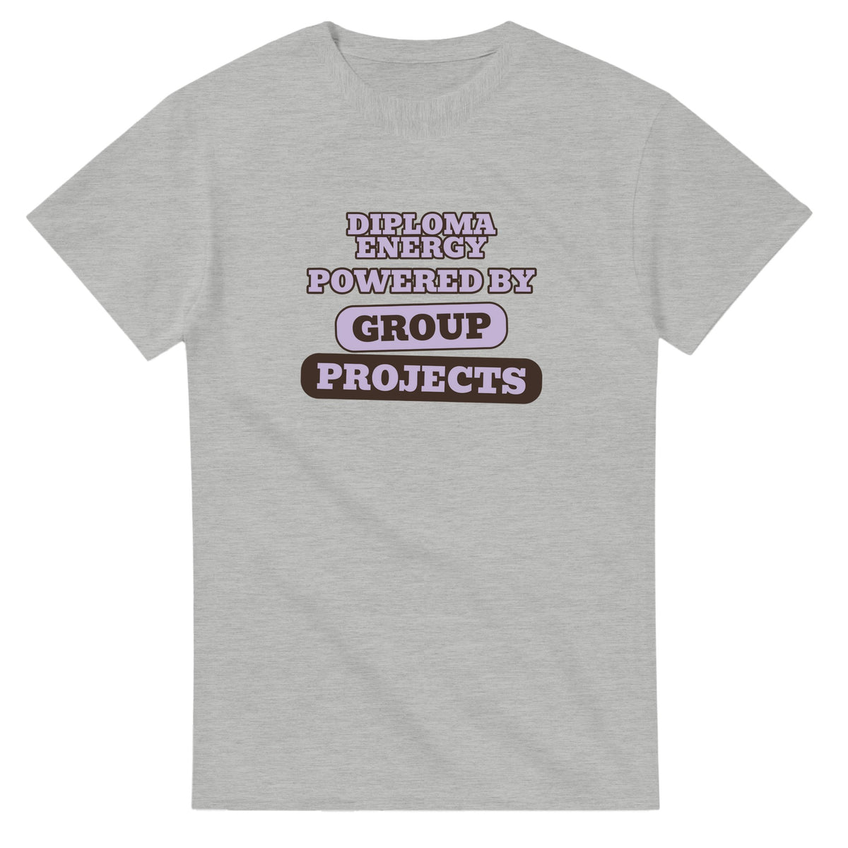 Diploma Energy Powered By Group Projects — ash unisex t-shirt