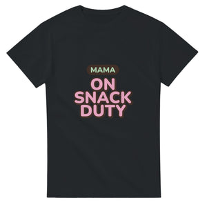 Mama: On Snack Duty — black unisex t-shirt