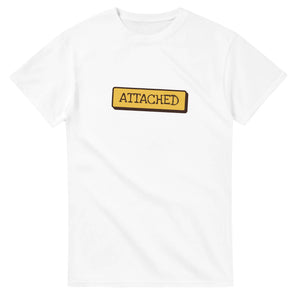 Attached — white unisex t-shirt