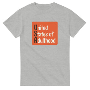 United States of Adulthood — ash unisex t-shirt