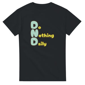 Do Nothing Daily — black unisex t-shirt