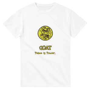 Goat • Peace Is Power — white unisex t-shirt