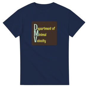 Department of Minimal Velocity — navy unisex t-shirt