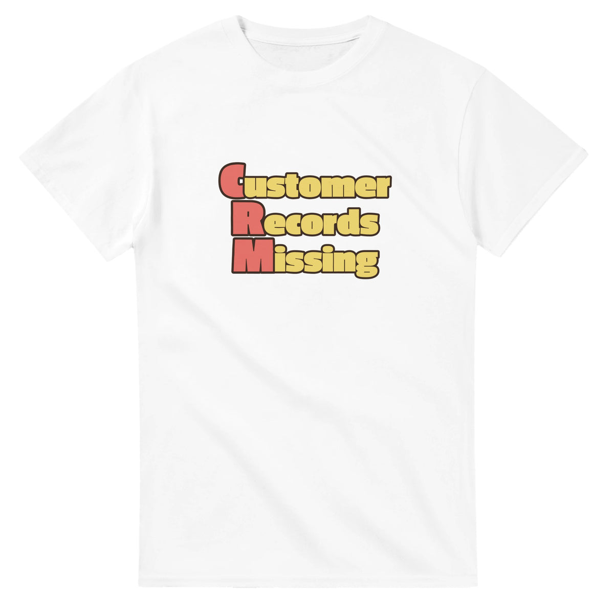 Customer Records Missing — white unisex t-shirt