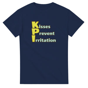 Kisses Prevent Irritation — navy unisex t-shirt
