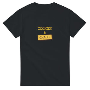 Cookies & Chaos — black unisex t-shirt