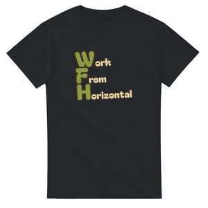 Work From Horizontal — black unisex t-shirt