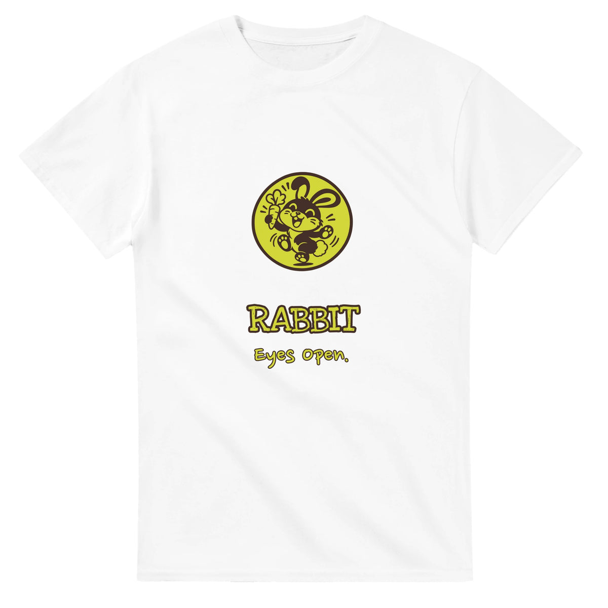 Rabbit • Eyes Open — white unisex t-shirt