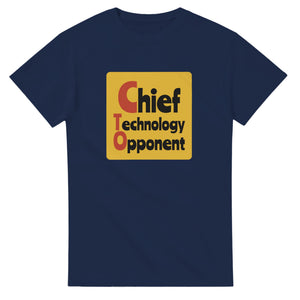 Chief Technology Opponent — navy unisex t-shirt