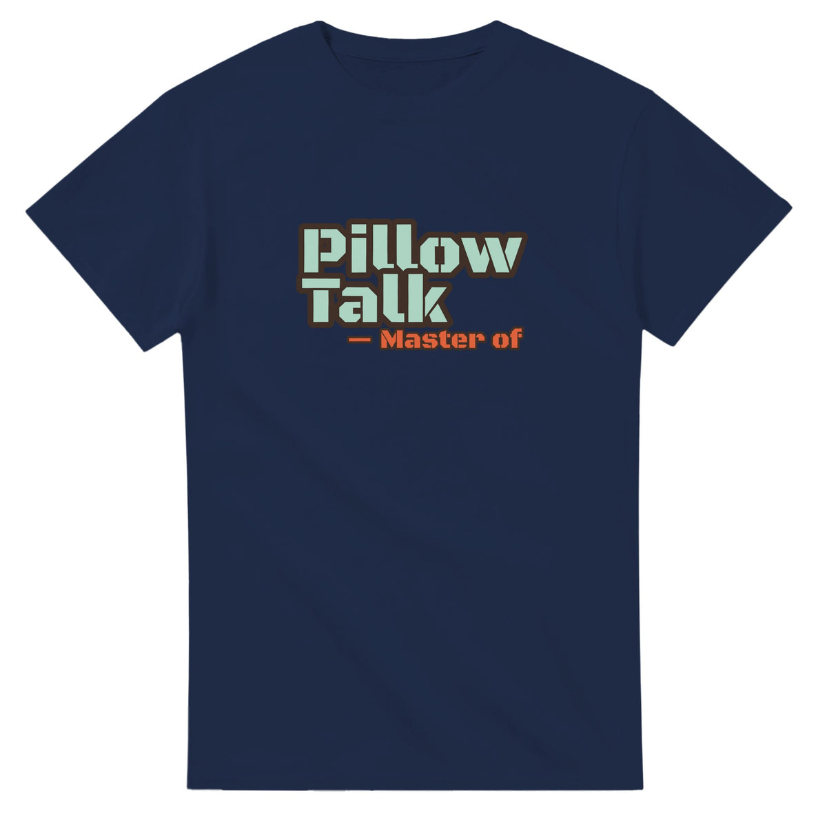 Master of Pillow Talk — navy unisex t-shirt