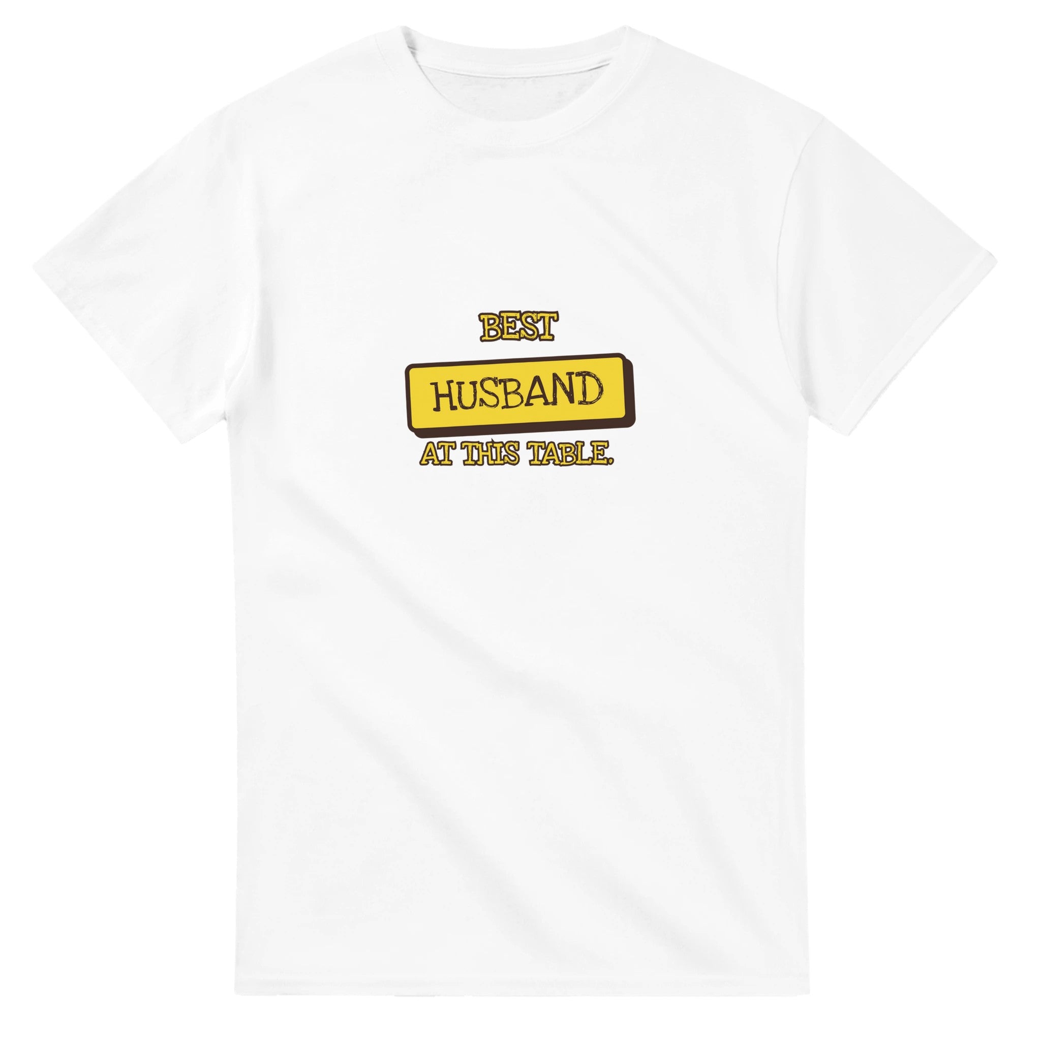 Best Husband At This Table — white unisex t-shirt