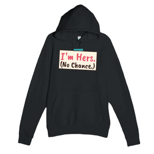 I'm Hers — funny black unisex hoodie
