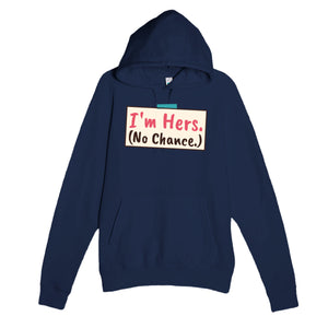 I'm Hers — funny navy unisex hoodie
