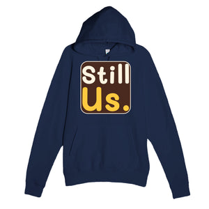 Still Us — heartfelt navy unisex hoodie