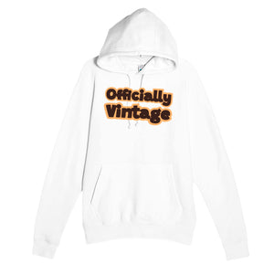 Officially Vintage — funny white unisex hoodie