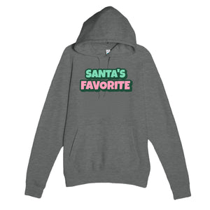 Santa's Favorite — funny graphite heather unisex hoodie