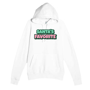Santa's Favorite — funny white unisex hoodie